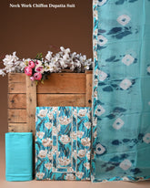 Cotton Suit with Gota Patti Work & Chiffon Dupatta – Ethnic Wear for Women